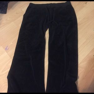 Black Juicy Couture velour pants