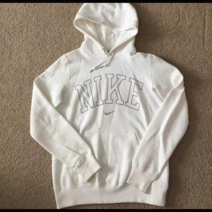 White Nike sweatshirt