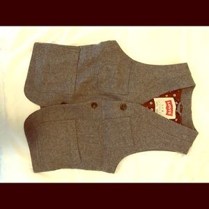 Levi's wool three button vest