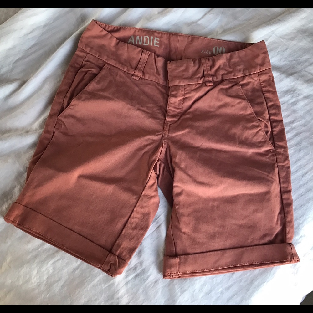 J.Crew Andie Shorts - Brick Red/Mauve