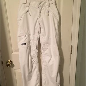 White North Face Snow Pant