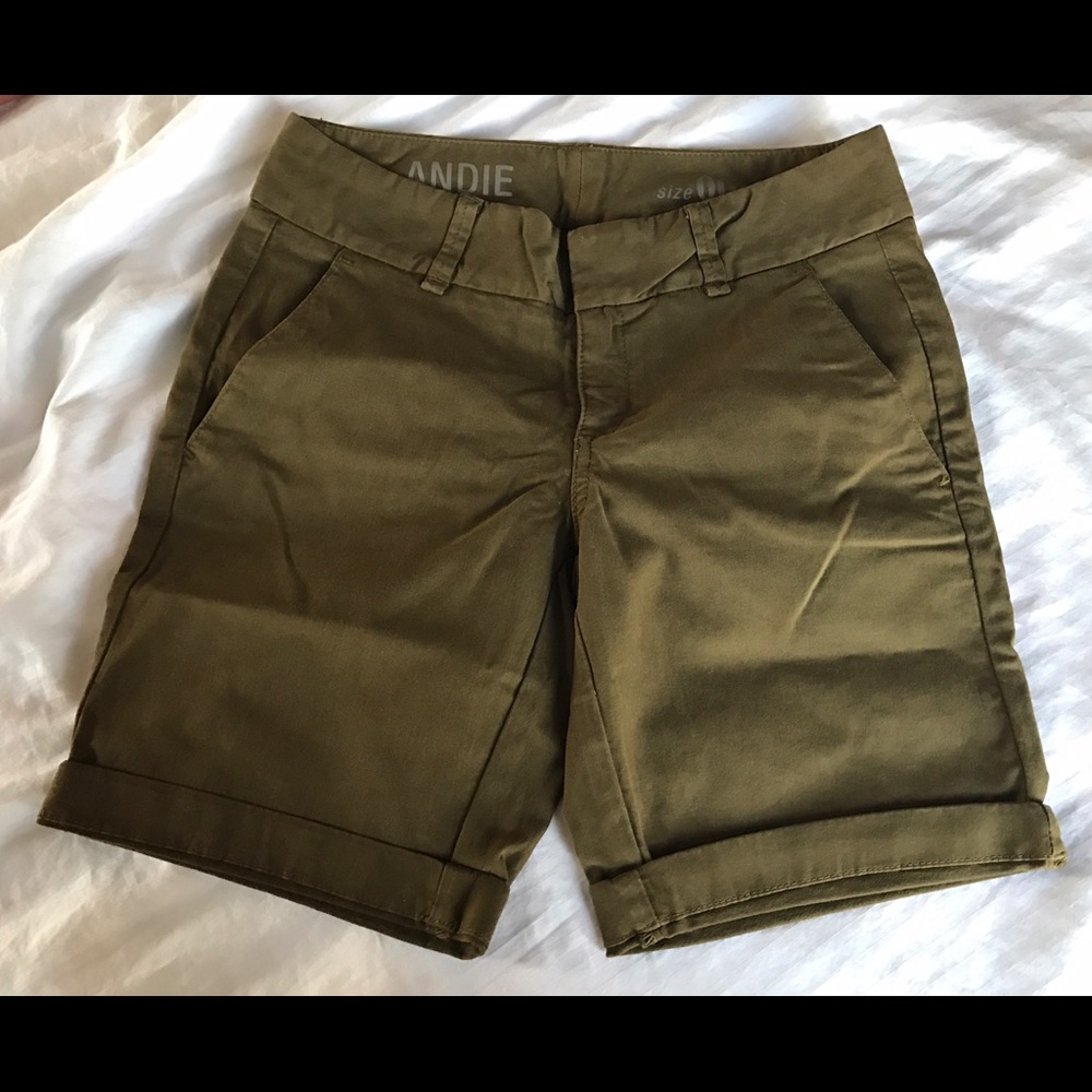 J.Crew Andie Shorts - Army Green