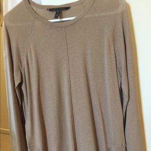 Camel-colored BCBG lightweight wool sweater