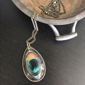 Peacock necklace