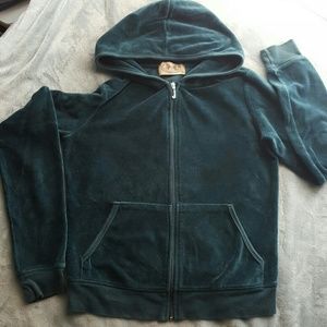 Juicy couture velour zip up