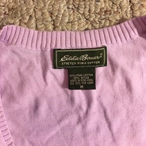Eddie Bauer Pima cotton v neck sweater