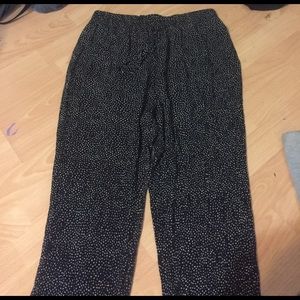 Black poke a dot pants!