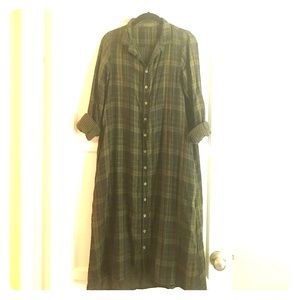 Cp Shades Plaid Maxi Dress