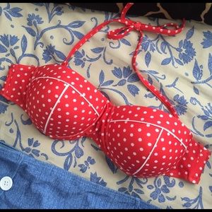 Two piece Red Polka Dot Swimsuit