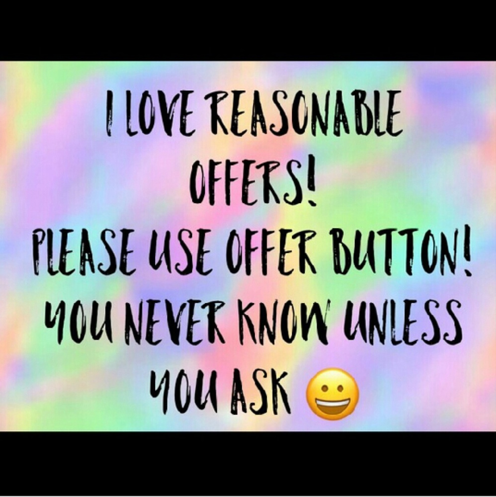 ✔ALL REASONABLE OFFERS ACCEPTED✔