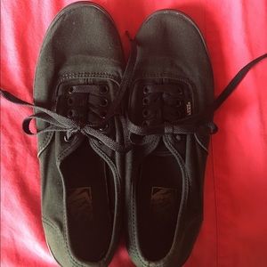 Black Vans with a lot of life left in them!