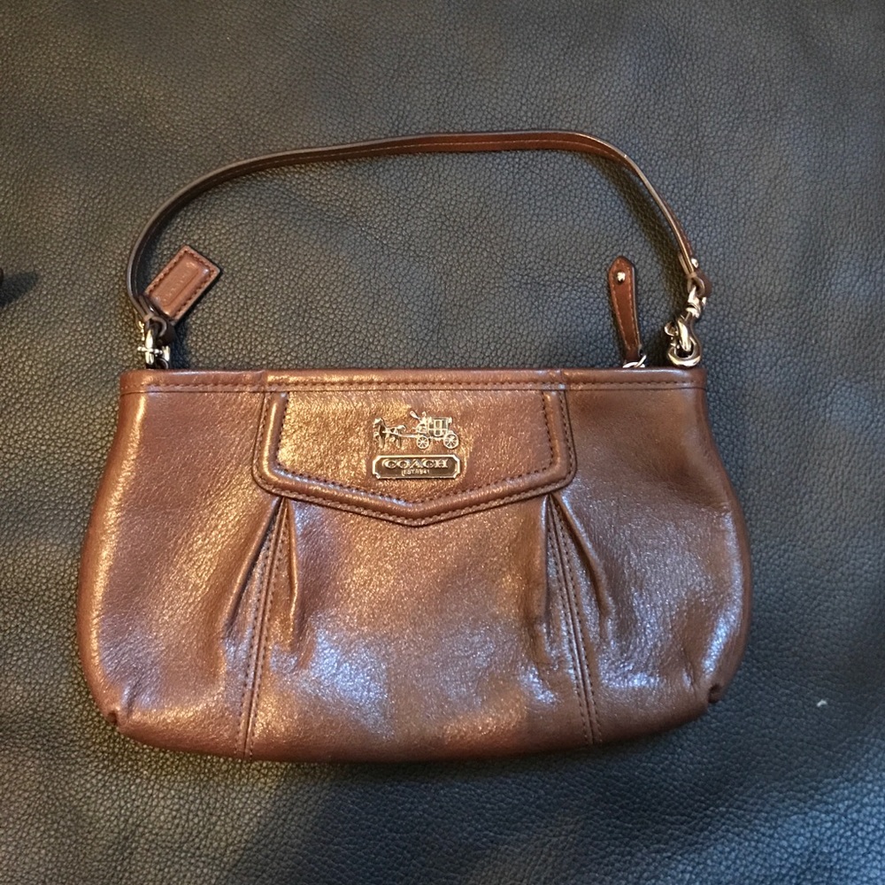 Coach chocolate brown small bag