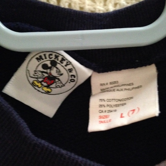 Disney Mickey Pluto Lightweight Sweatshirt Easy Halloween Outfit - Picture 3 of 4