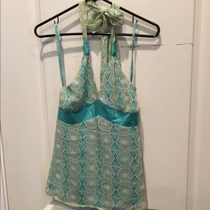 Silk halter top