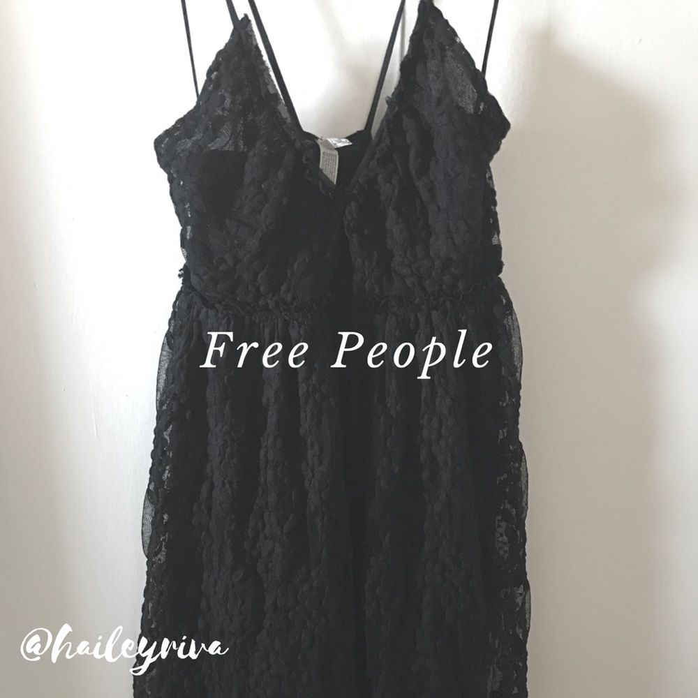 Intimately Free People Black Nicolette Dress M