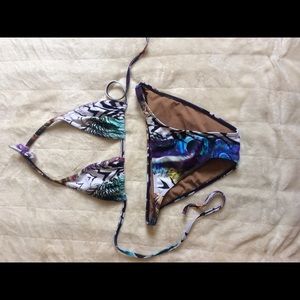 CIA Maritima Purple/Black Bikini Size small