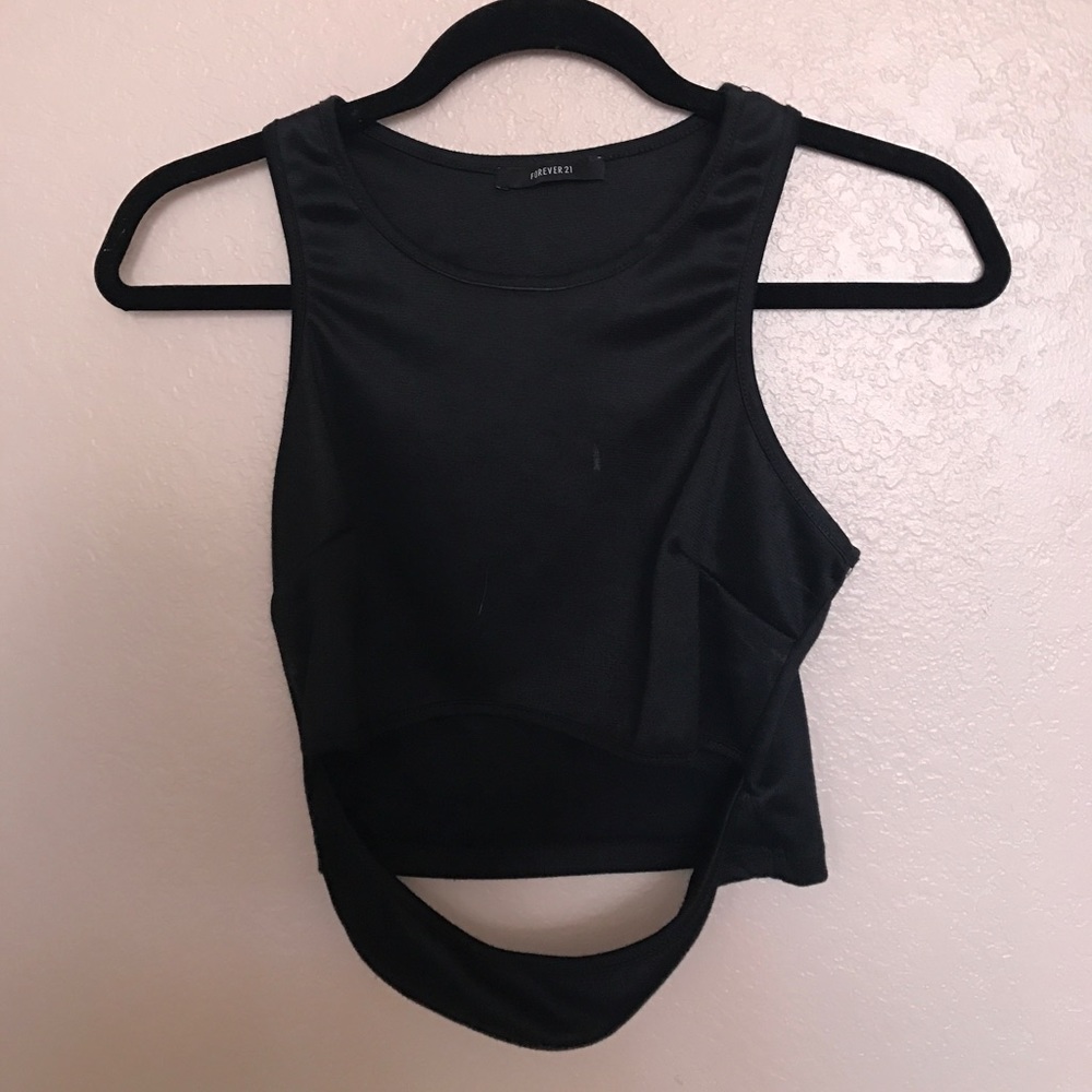 Black crop top