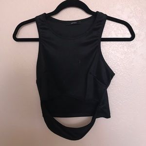 Black crop top