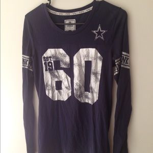 Victoria's Secret pink NFL Cowboys shirt