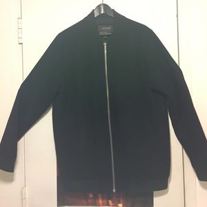 21 MEN Long Varsity Jacket