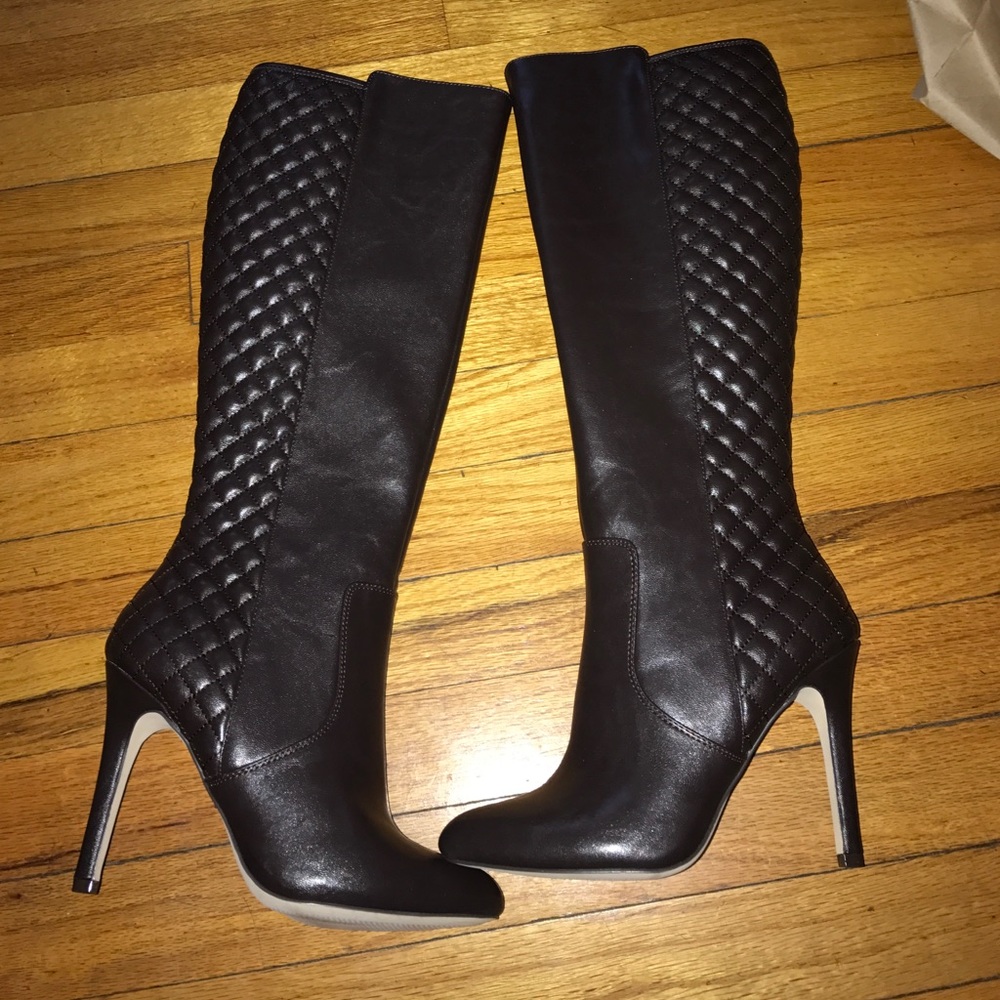 Bcbg high heel knee boot brown