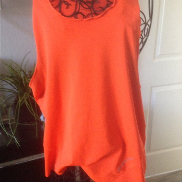 Men's sleeveless orange Med by Brooks - Picture 1 of 2