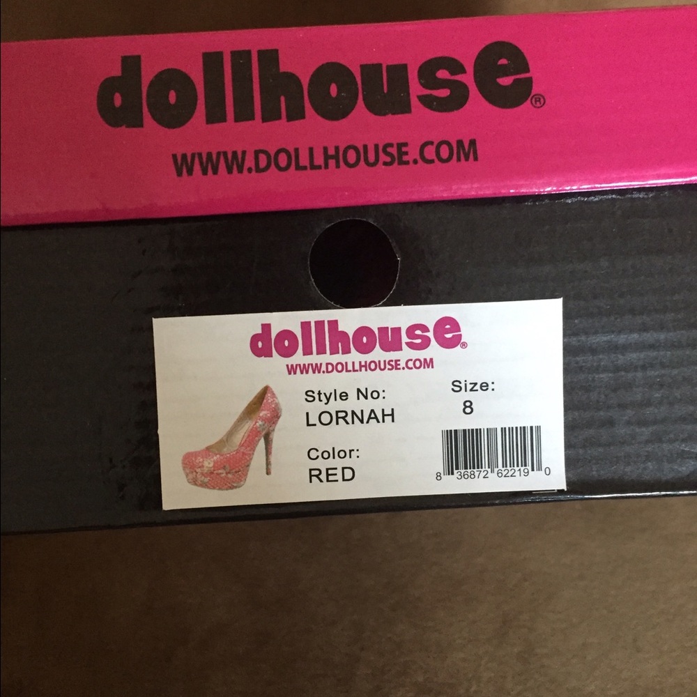 Dollhouse platform stilettos in "Lornah"