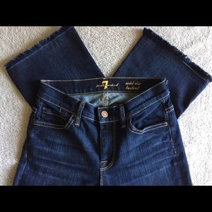 7 for all Mankind Raw Edged Bootcut Jeans