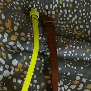 2 fashion belts.