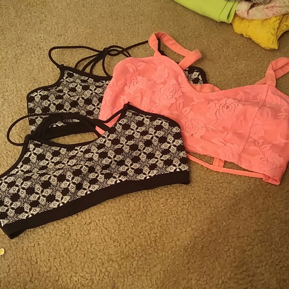 3 pack bralettes