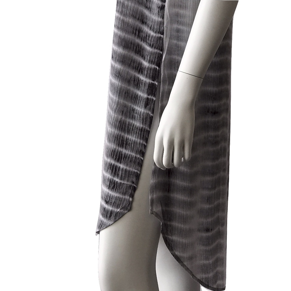 Tie Dye Cover Up Dress With Side Slits - Picture 3 of 4