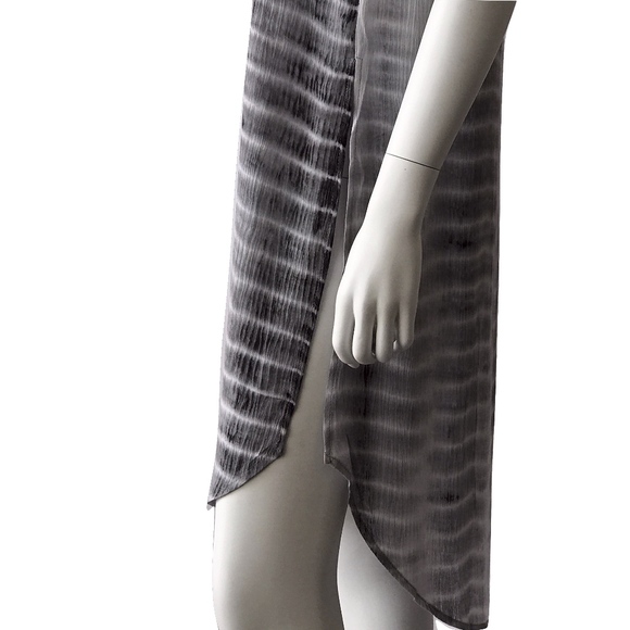 Tie Dye Cover Up Dress With Side Slits - Picture 3 of 4