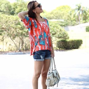 MICHAEL Michael Kors Tops - Bright tribal print swing tee MICHAEL Michael Kors Tops - Bright tribal print swing tee