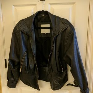 Andrew Marc Black Leather Jacket