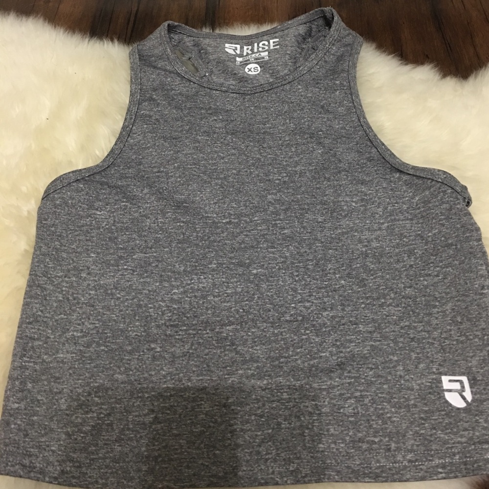RISE Gray Crop top