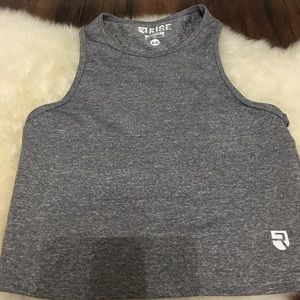 RISE Gray Crop top