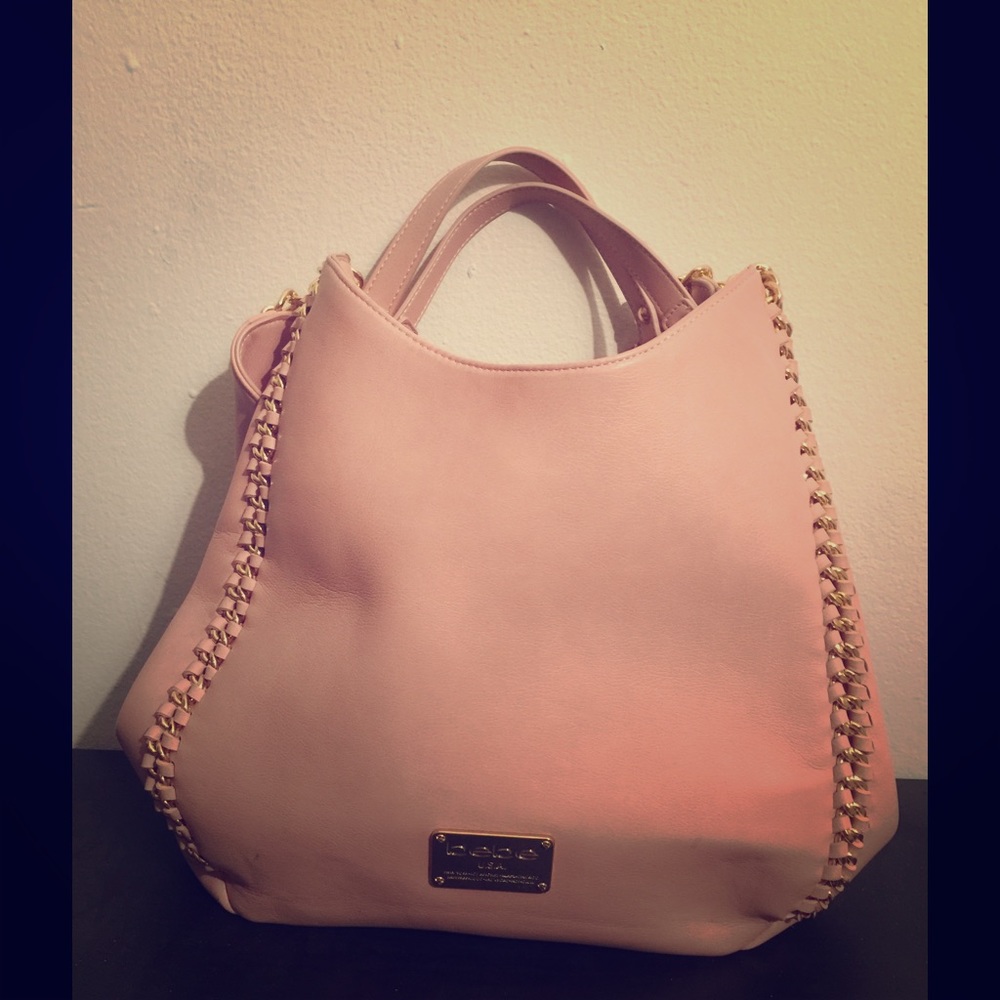 Blush pink Bebe handbag