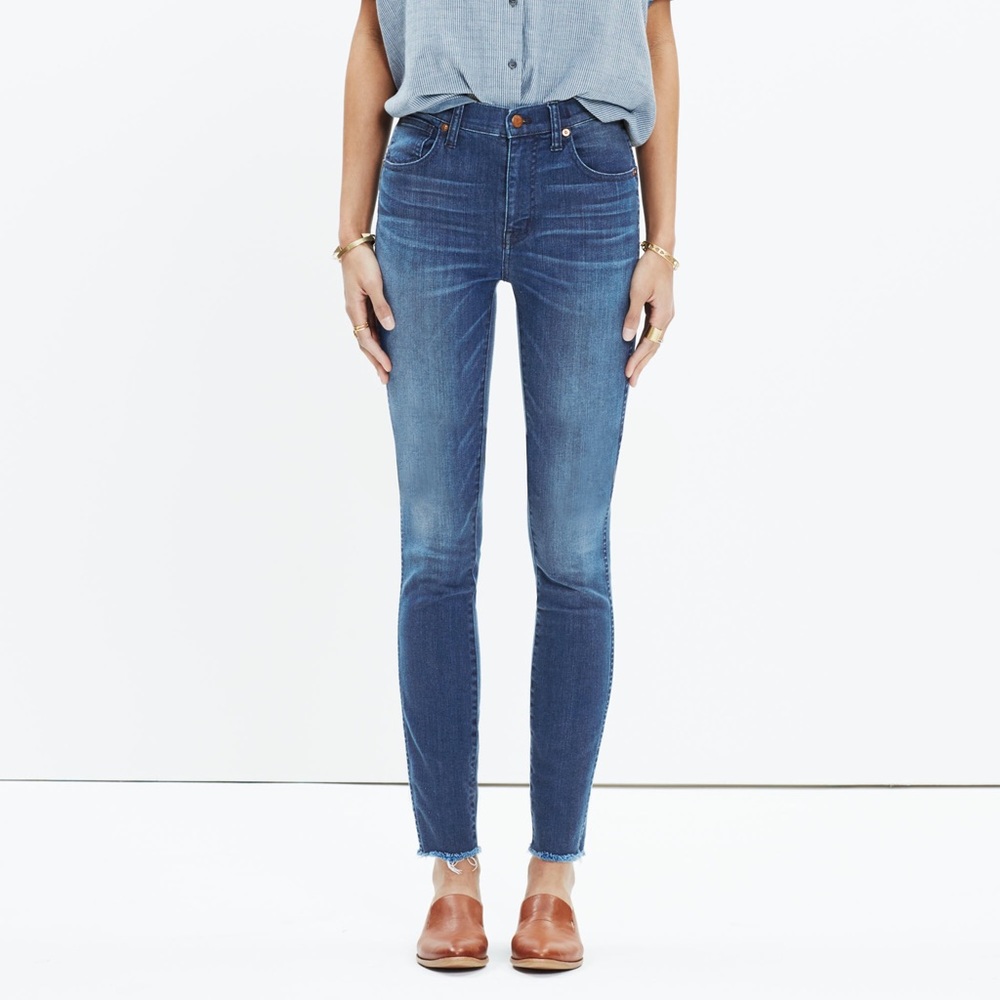 Madewell 10" high riser skinny jeans
