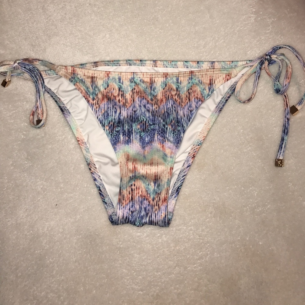 Multi-colored Victoria's Secret swim bottoms