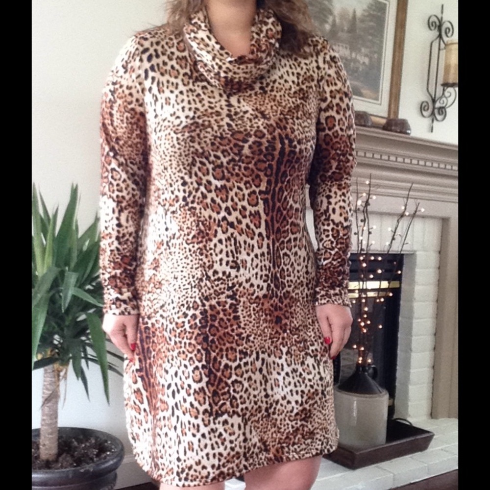 Leopard Scarf Dress