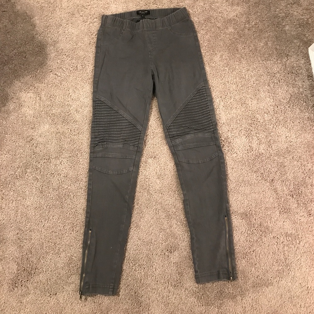 Grey Moto leggings