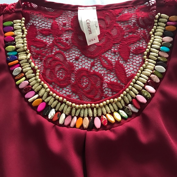 Red blouse - Picture 2 of 3