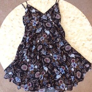Black Floral American Eagle Sundress