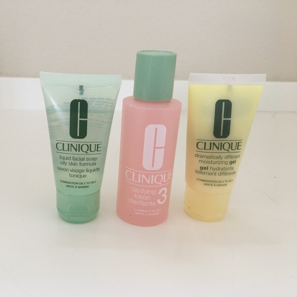 Clinique travel size three step system