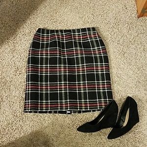Talbots plaid skirt