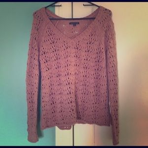 Rose pullover knit sweater