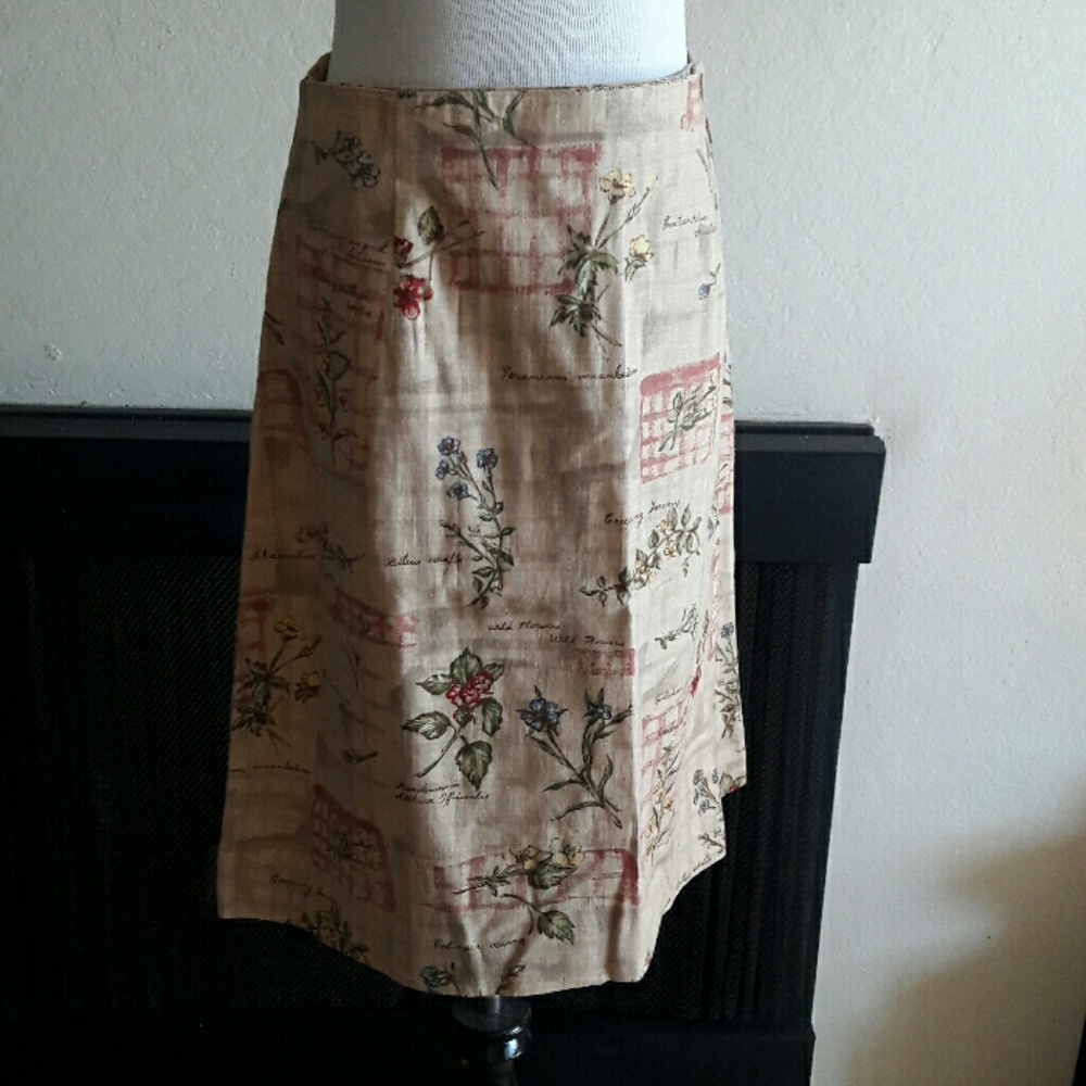 Floral Wrap Skirt