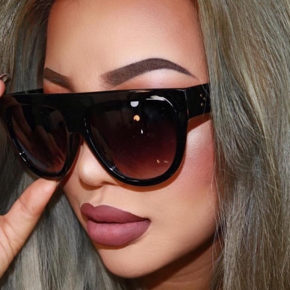 🌸 Last 1 "Hi Pretty" Sunglasses Flattop Aviators - Picture 6 of 8