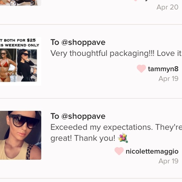 🌸 Last 1 "Hi Pretty" Sunglasses Flattop Aviators - Picture 5 of 8