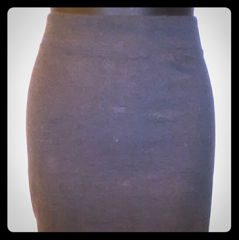 Gray fitted skirt